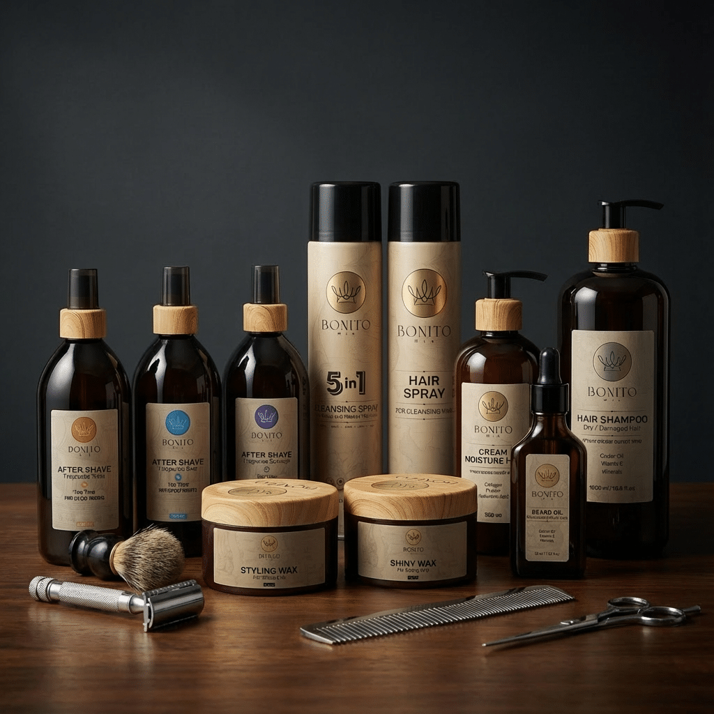 קולקציית מוצרי טיפוח לגבר מבית BONITO MIA